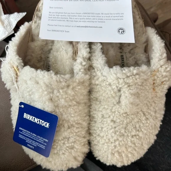Birkenstock Gold Accent Shearling Footwear - Picture 5 of 11